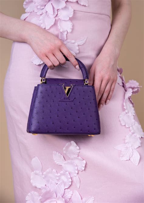 louis vuitton pink ostrich bag